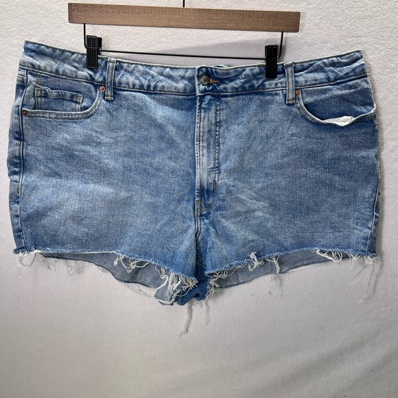 Old Navy OG Straight High Rise Jorts Cut Offs Womens 22W Stretch Denim 2084 - Picture 1 of 7